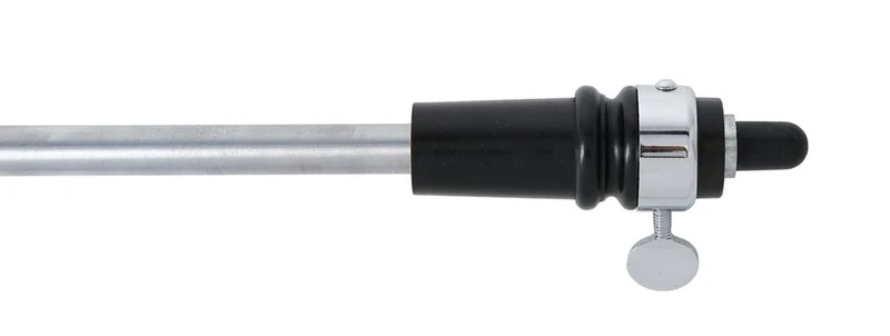 GEWA 414651 Double bass spike combi, spike for double bass, metal tube rod Ø 16 mm, length 47 cm, ebony bulb