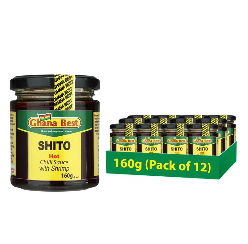 Ghanabest Shito Hot 160 g (Pack of 12)
