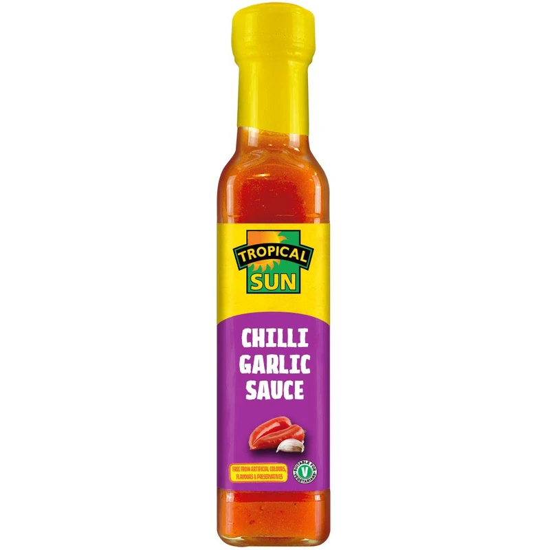 Tropical Sun Chilli and Garlic Sauce 150 ml (Pack of 12) - Image 1
