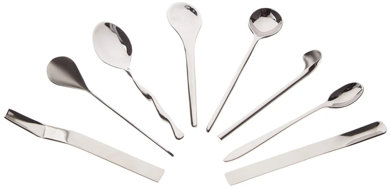 Alessi Il caffè/tè Alessi MSPOONSET - Set of 8 Coffee Spoons in 18/10 Stainless Steel Mirror Polished