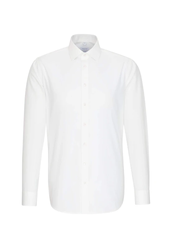 Seidensticker men's business shirt - shaped fit - non-iron - Kent collar - long sleeve - 100% cotton