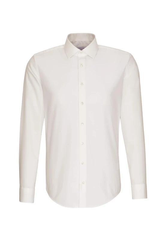 Seidensticker men's business shirt - shaped fit - non-iron - Kent collar - long sleeve - 100% cotton