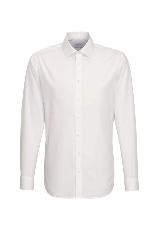 Seidensticker men's business shirt - shaped fit - non-iron - Kent collar - long sleeve - 100% cotton