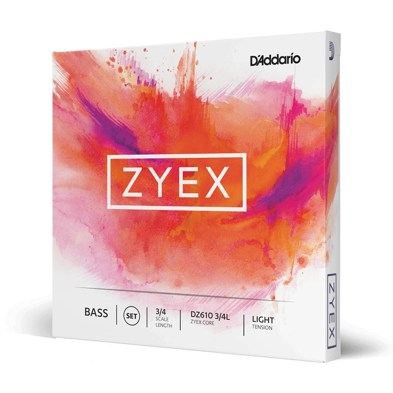 D'Addario Zyex 3/4 Scale Light Tension Bass String Set