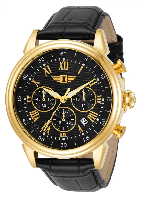 Invicta I by Invicta IBI90242-003 Men's Watch - Waterproof - Analogue - Quartz Movement - stainless steel with Black dial - 44mm