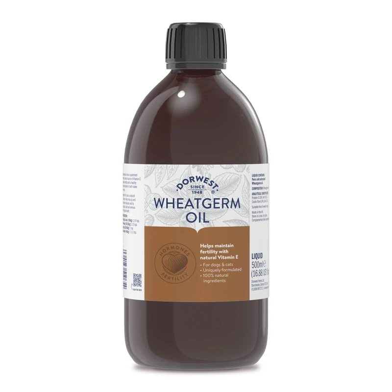 Dorwest Herbs Wheatgerm Oil Liquid for Dogs and Cats 500 ml