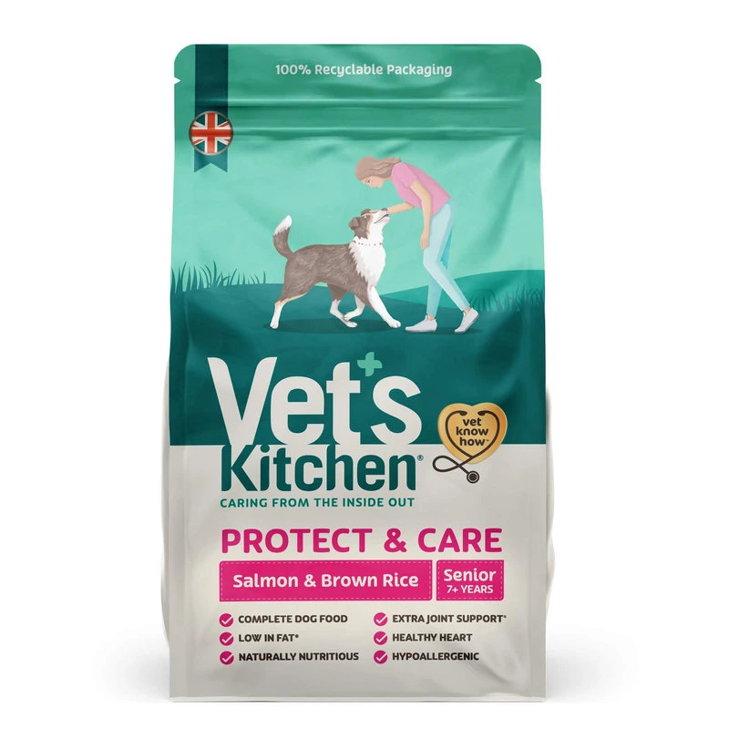 Vet's Kitchen Senior Dog Food Salmon & Brown Rice - 7.5kg