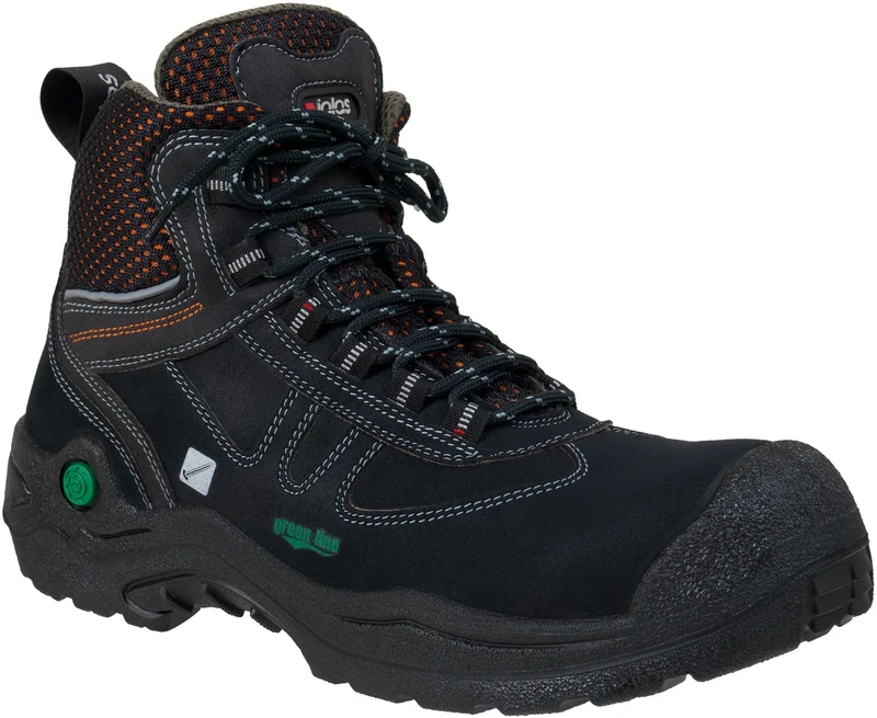 Ejendals 6498-37 Safety Boots Jalas 6498 Nature Size 37, Black/Grey/Green