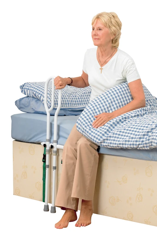 HOMECRAFT Bed Grab Rail – Height-Adjustable Assist Handle for Elderly & Disabled – Sturdy Non-Slip Support for Mobility & Stability – Easy to Assemble, Fits Most Beds for Safe Transfers