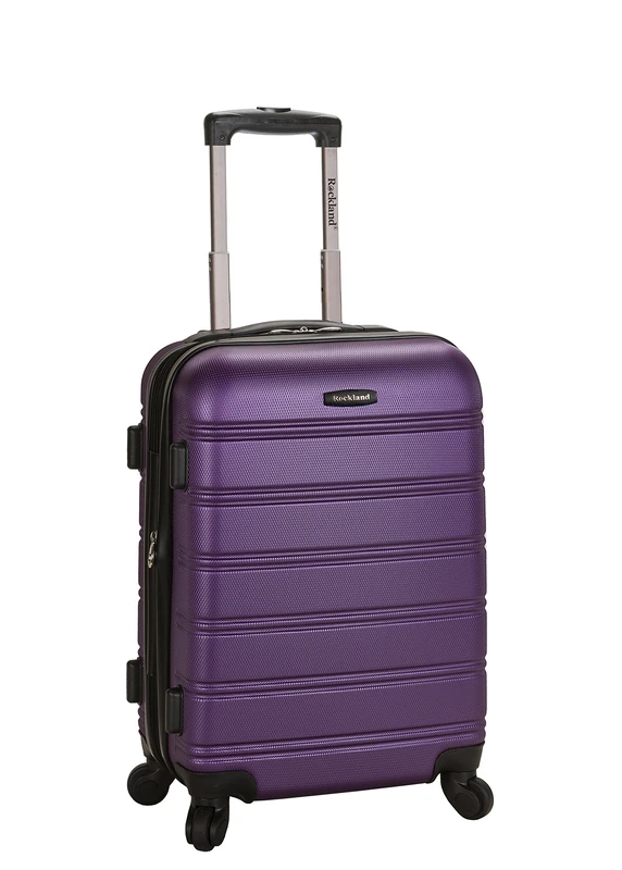 Rockland Melbourne Hardside Expandable Spinner Wheel Luggage, Purple, 3 Piece (20"/24"/28"), Melbourne Hardside Expandable Spinner Wheel Luggage