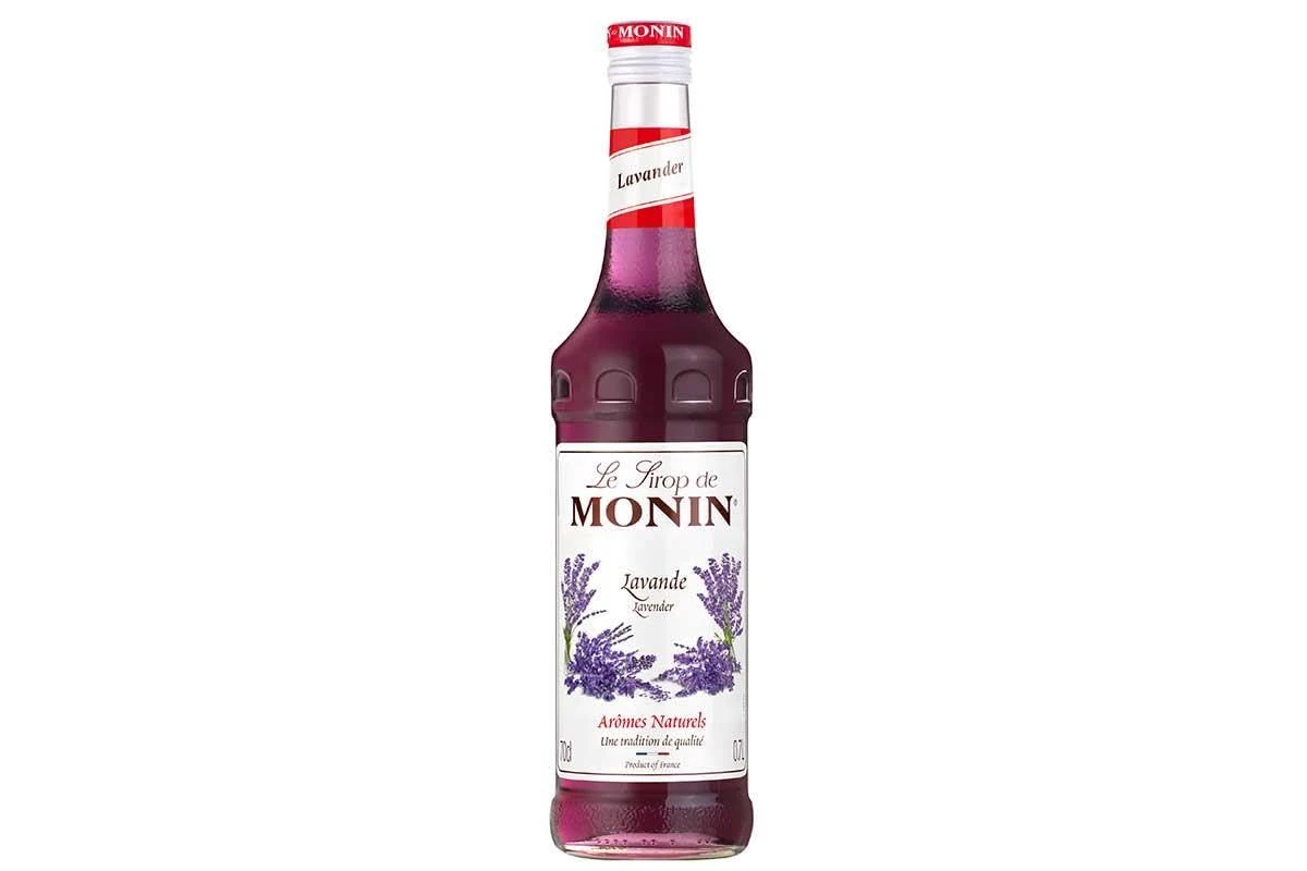 MONIN Premium Lavender Syrup 700ml for Cocktails and Mocktails. Vegan-Friendly, Allergen-Free, 100% Natural Flavours