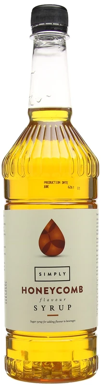 Simply Honeycomb Syrup, Vegan & Nut Free Flavoured Syrup for Coffee, Cocktails & Baking (1 Litre)