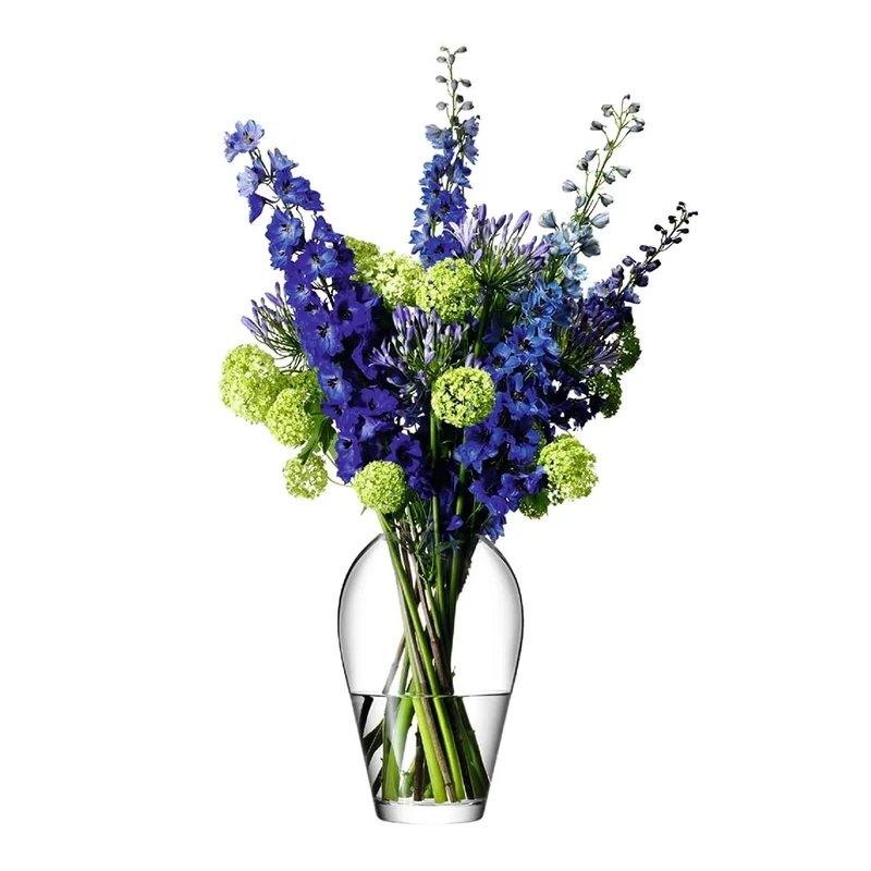 LSA International Flower Grand Bouquet Vase H35cm Clear| 1 Unit | Mouthblown & Handmade Glass | FW09