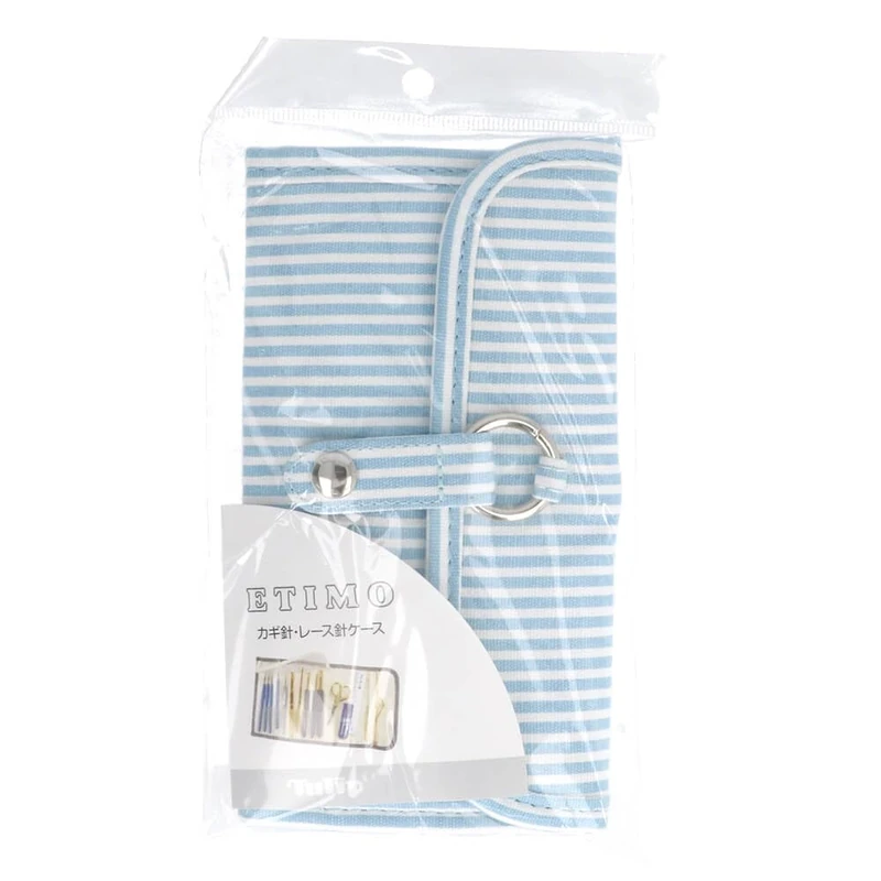 Tulip - Tulip Etimo Light Blue Stripes Crochet Hooks Case - 1 Unit