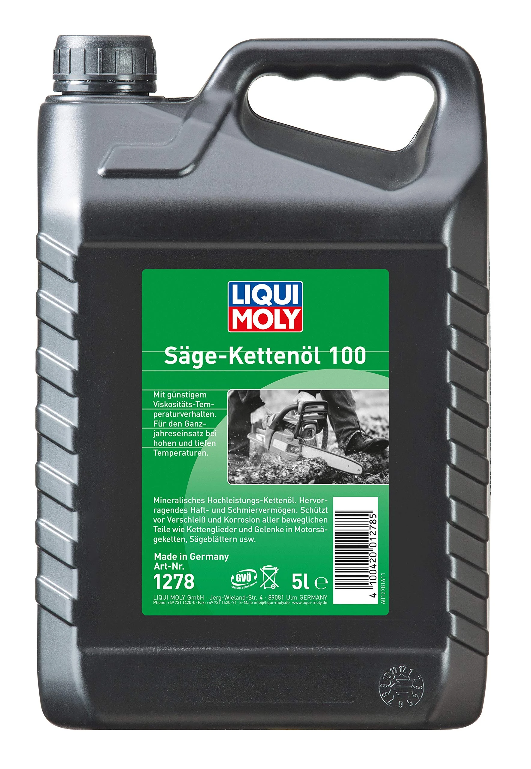 LIQUI MOLY Saw Chain Oil 100 | 5 L | Garden tool oil | SKU: 1278
