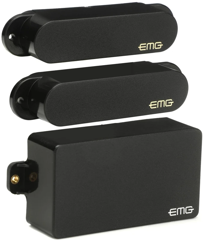 EMG SA/SA/81 Active Strat Guitar Pickup Set, Black