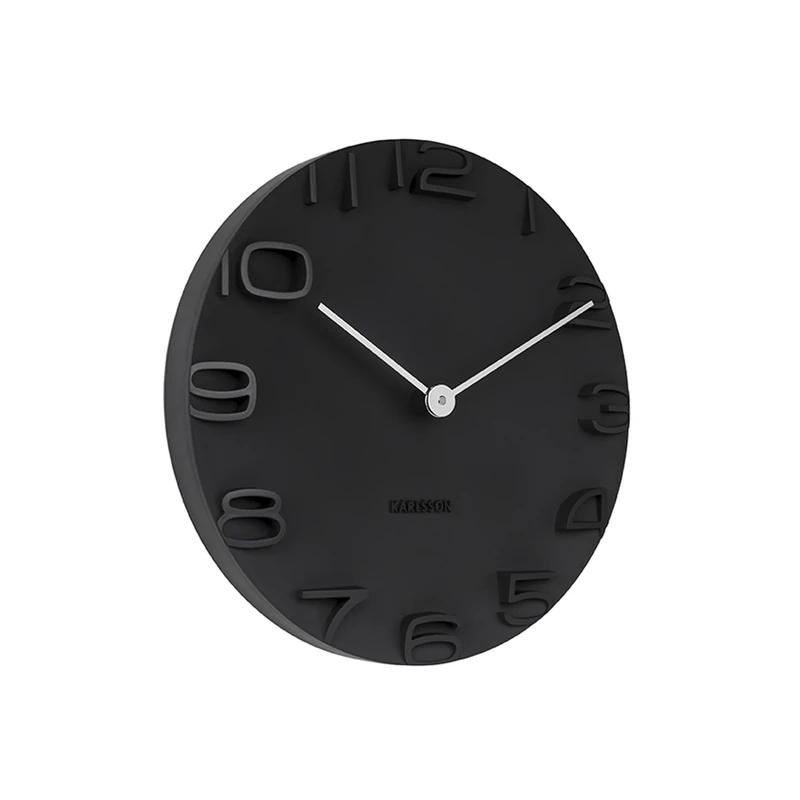 Karlsson, wall clock, Black, One Size