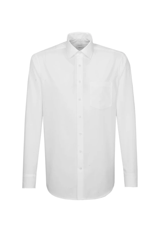 Seidensticker Men's Business Classic Long Sleeve Formal Shirt, Beige (Ecru), 44