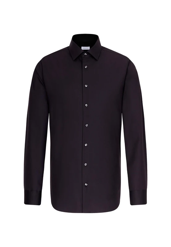 Seidensticker men's business shirt - shaped fit - non-iron - Kent collar - long sleeve - 100% cotton