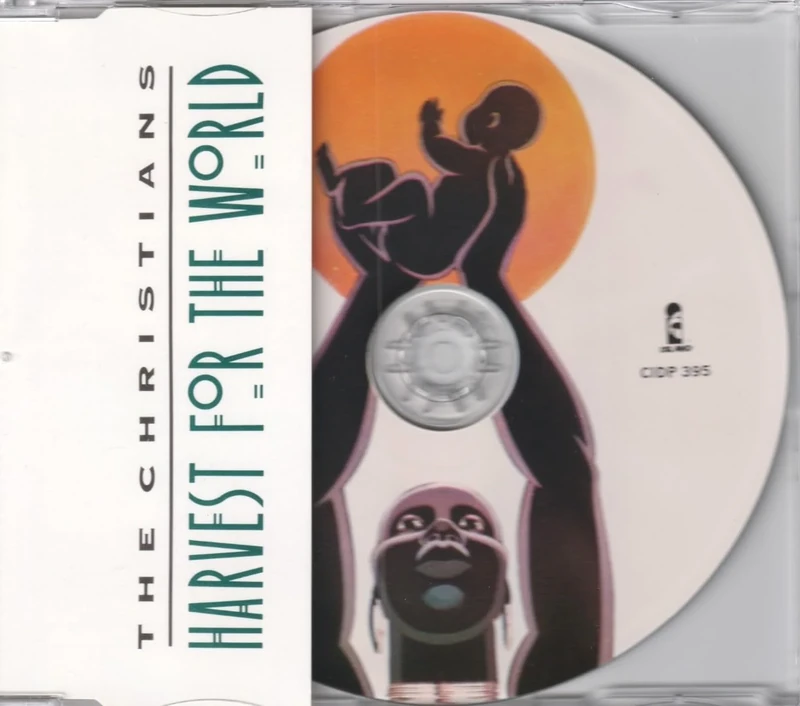 Island Harvest For The World 1988 4 Track Picture Disc CD - Image 1