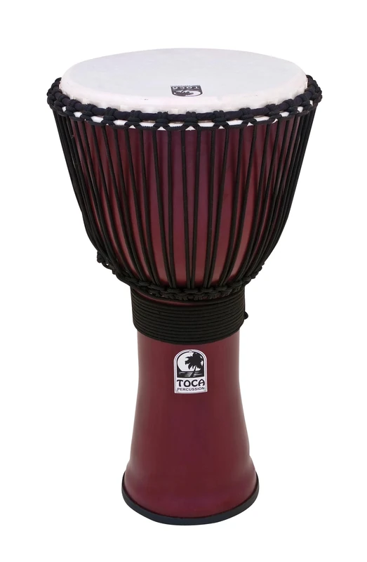 Toca 12-Inch Freestyle II Synthetic Head Djembe - Dark Red