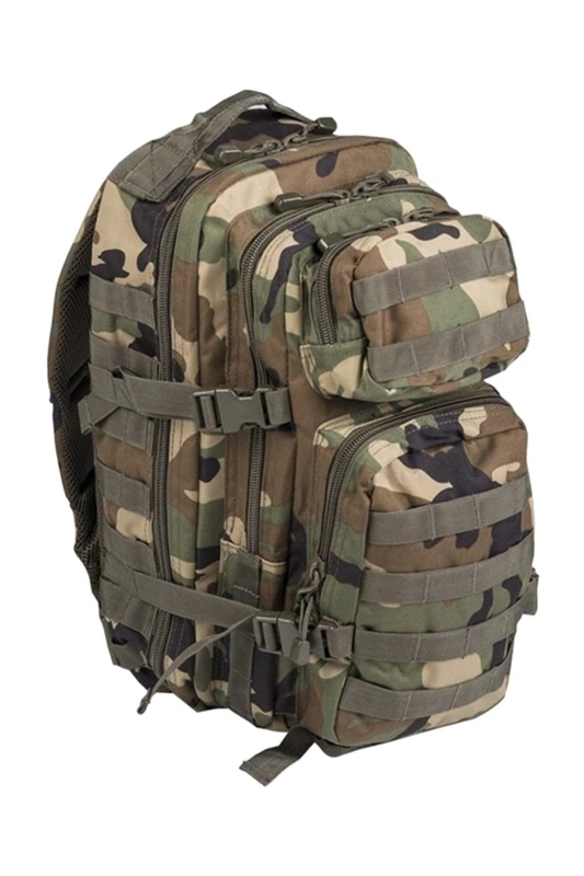 US Army Assault MOLLE Backpack Rucksack 20L Woodland Camo