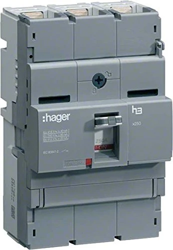 Hager X250 – Switch Manoeuvre secciónador X250 3 Poles 250 A