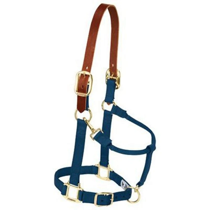 Weaver Equine Nylon Adjustable Breakaway Horse Halter - Navy