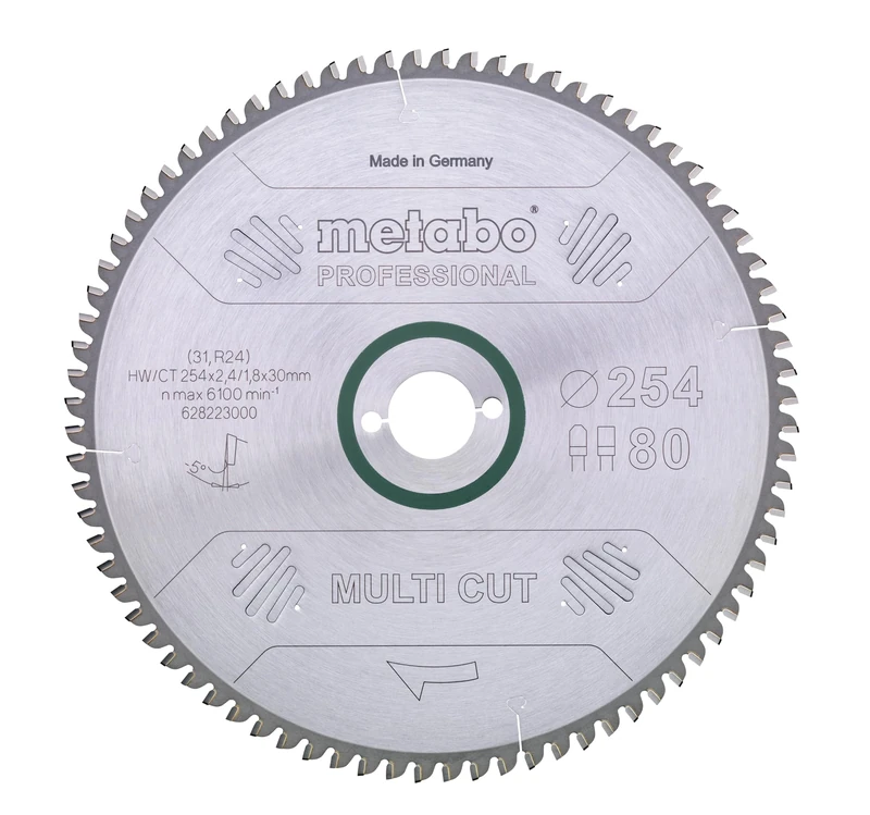 metabo 628223000 80FZ/TZ HW/CT Circular Saw-Blade, Green