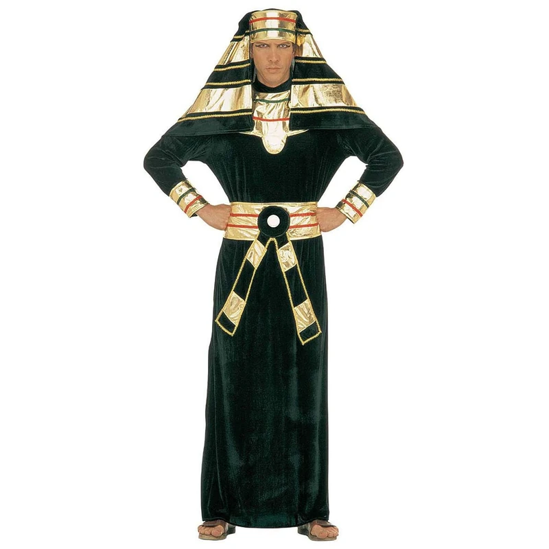 Mens Pharaoh Velvet Costume Large UK 42/44" for Egyptian Ancient Egypt Fancy Dress