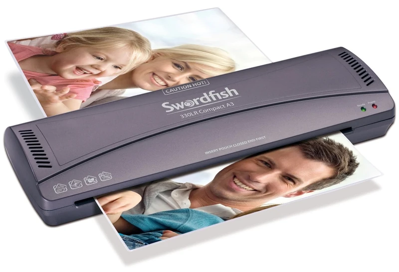 Swordfish 330LR A3 Compact Paper/Document Laminator for Home/Office, Grey