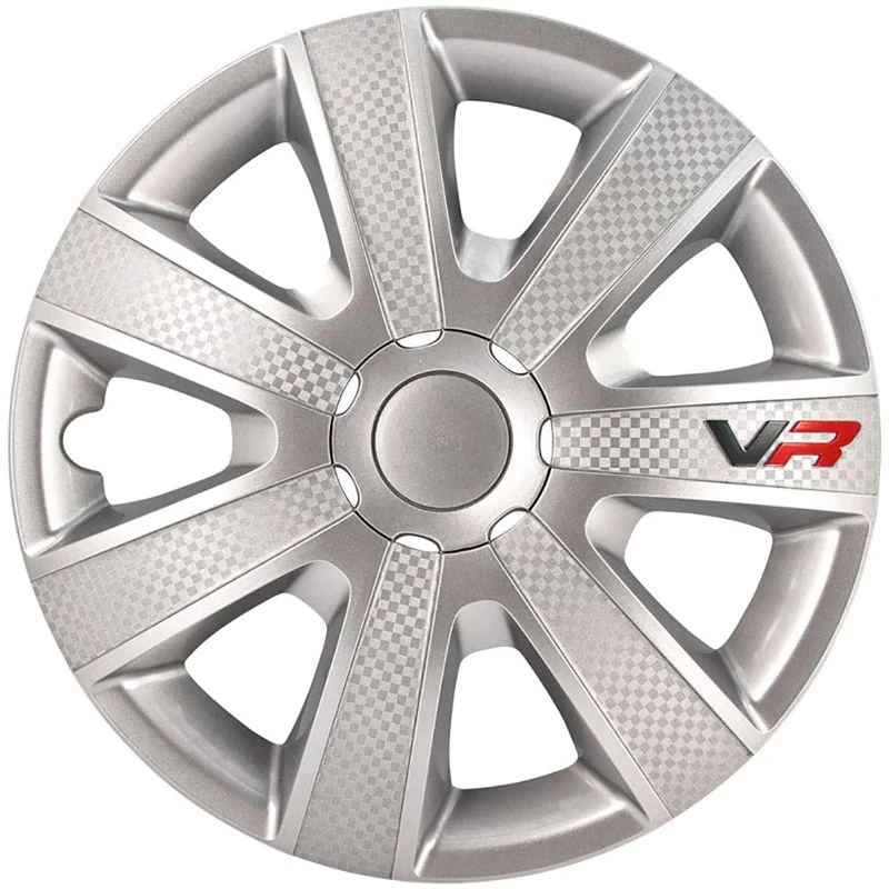 AutoStyle Set wheel covers VR 16-inch silver/carbon-look/logo
