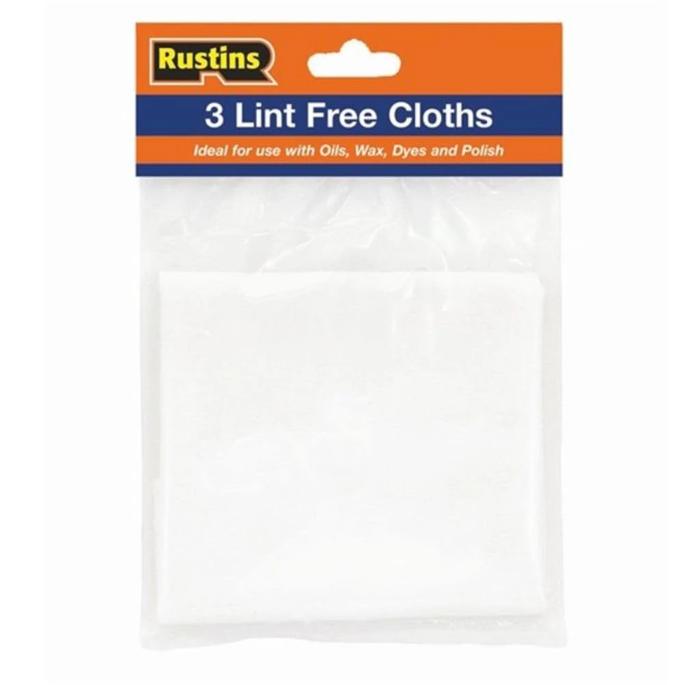Rustins Lint Free Cloths - 3 x 300mm square