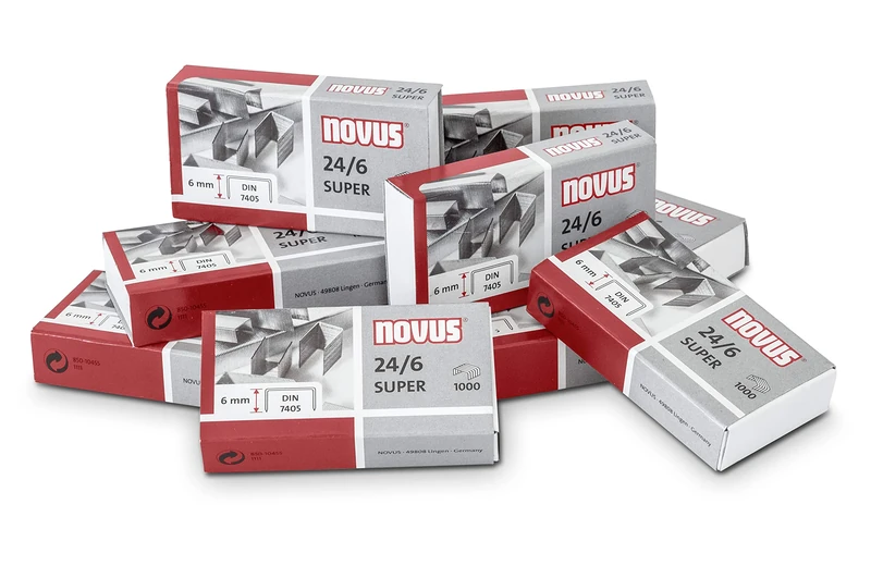 Novus Staples for Office Stapler HK 24/6 DIN Super, 100 Boxes of 1000 Staples)