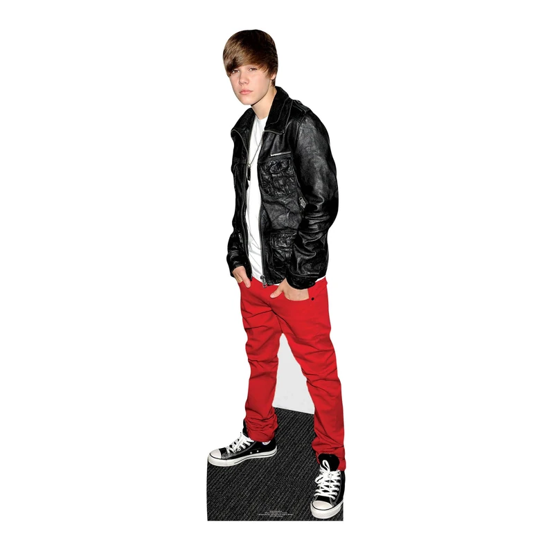 STAR CUTOUTS Justin Bieber Leather Jacket 169cms Lifesize Cardboard Cutout