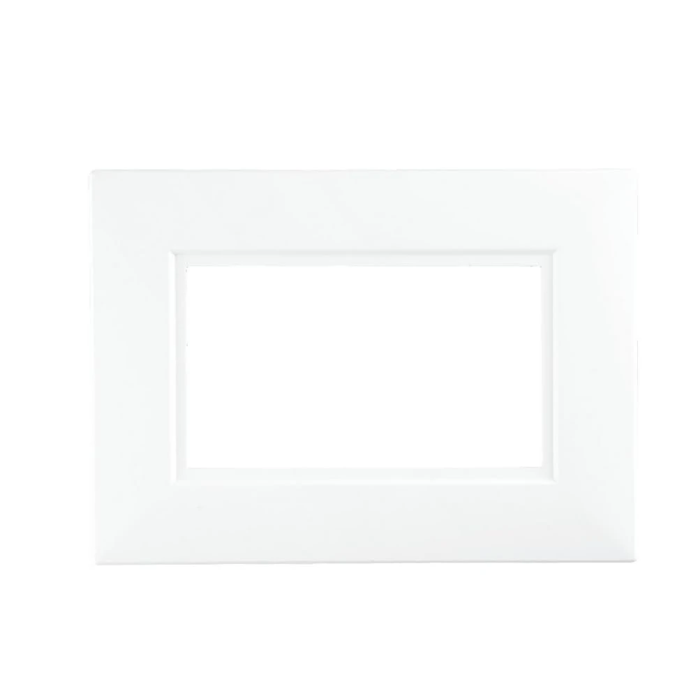 Dencon 2 Gang White Finger Plates for Light Switches & Double Sockets - Pack of 2