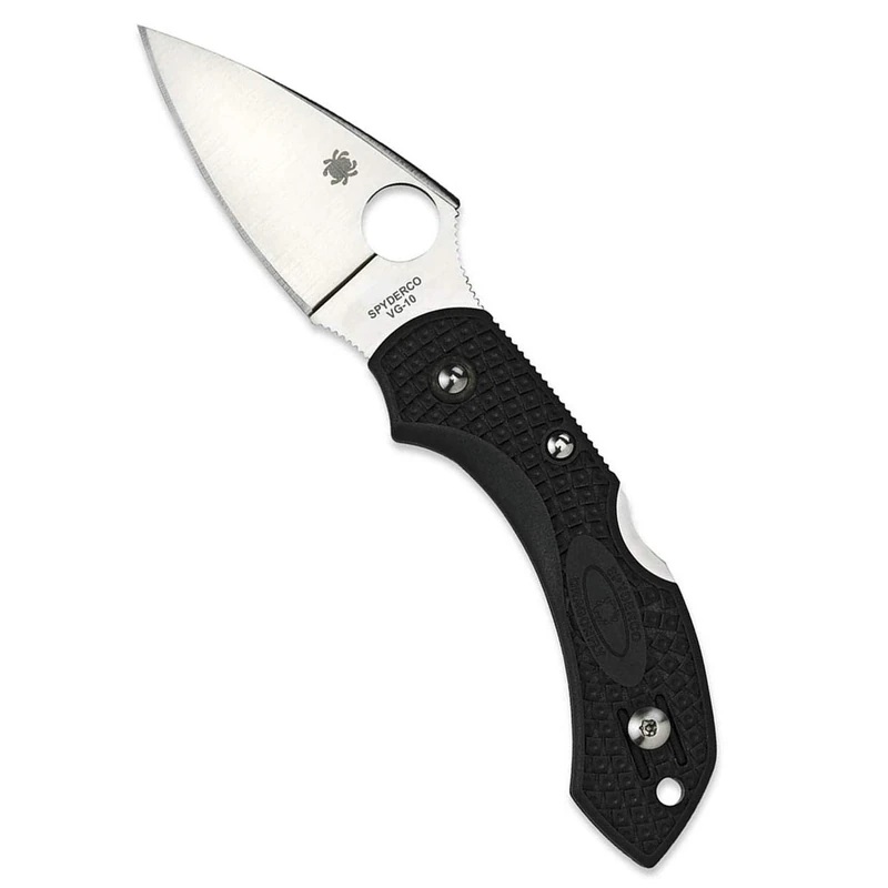 Spyderco Dragonfly 2 Compact Plain Edge Knife - Black