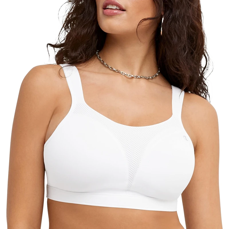 Champion Women's Spot Comfort Full-Support Sport Bra - White - 34DD