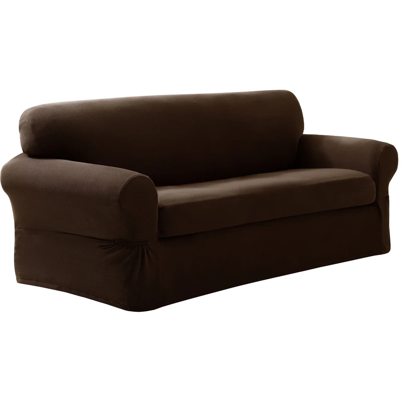 MAYTEX Sofa Slipcover, Made of a polyester blend, Chocolate