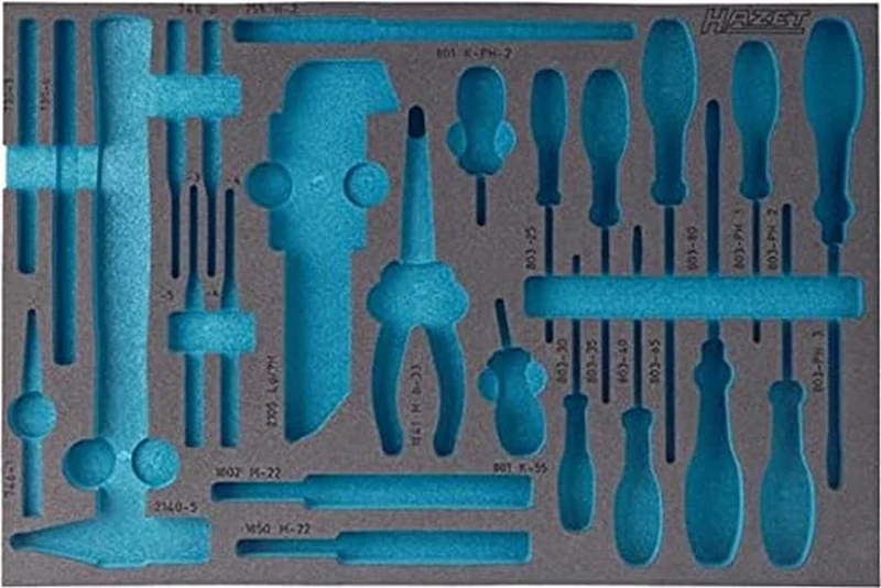 HAZET 163-120L 2-Component Soft Foam Insert - Multi-Colour