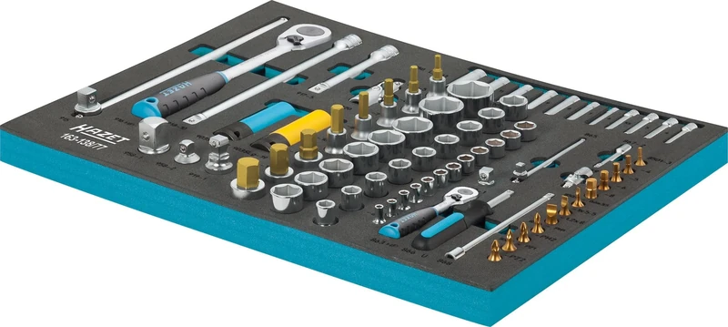 Hazet 163-138/77 Tool Set in Safety-Insert-System