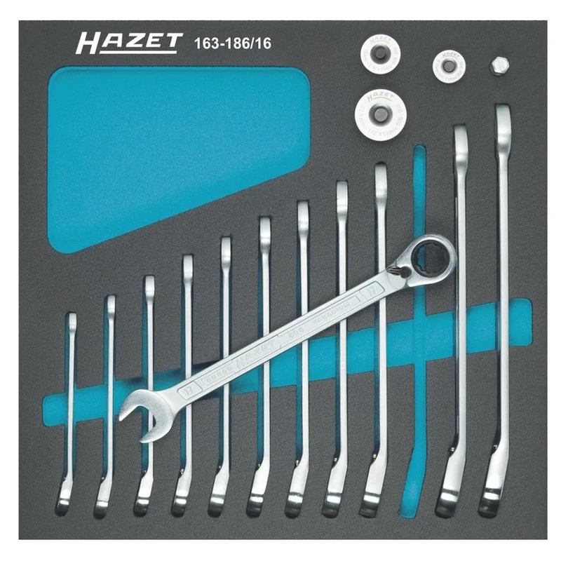 HAZET 163-186/16 Tool Set in Safety-Insert-System