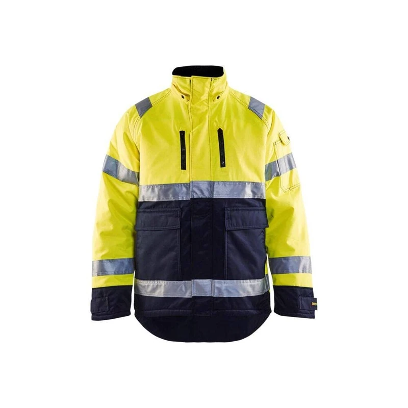 Blakläder 482819003389M Size Cl.2 Medium "High Vis" Winter Jacket - Yellow/Navy Blue