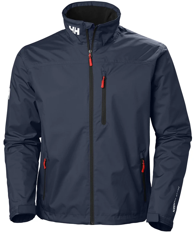 Helly Hansen Mens Crew Midlayer Jacket, L, Navy