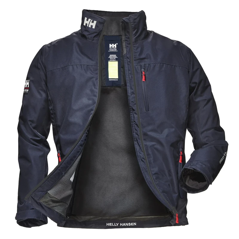 Helly Hansen Men's Crew Midlayer Jacket, Navy, M
