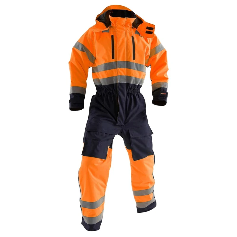 Blakläder High-Vis 676319775389C46 Winter Overalls Class 3, C46, Orange/Navy Blue