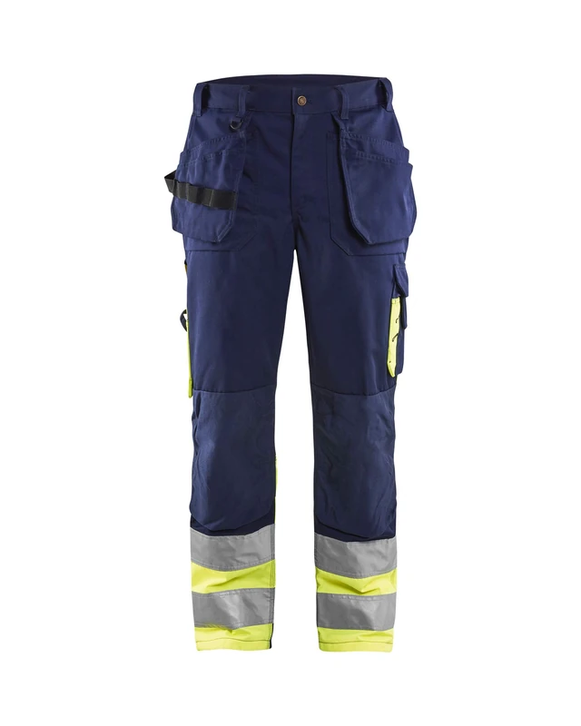 Blakläder 152913708833D104 Size D104 Cl.1 "High Vis" Trousers - Navy Blue/Yellow