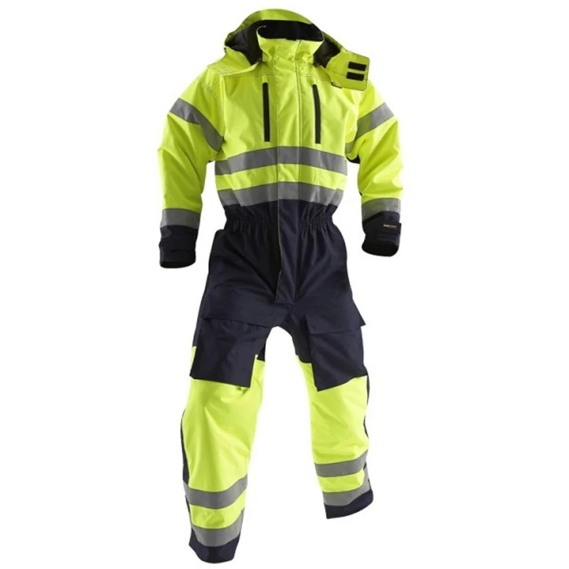 Blakläder High-Vis 676319773389C48 Winter Overalls Class 3 Size, C48, Yellow/Navy Blue