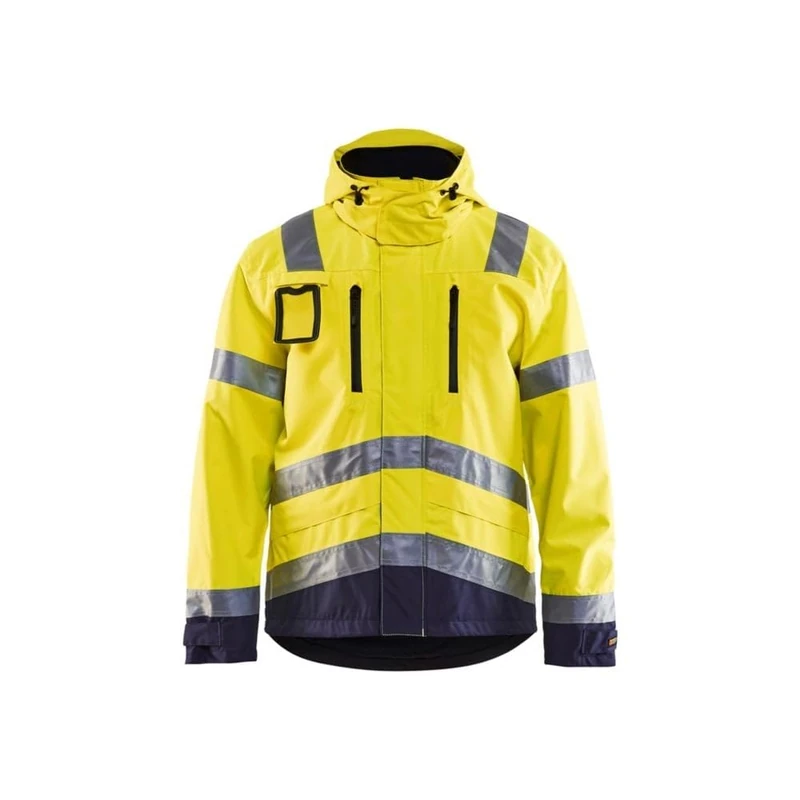 Blakläder 4837197733895XL Size 5X-Large Cl.3 "High Vis" Jacket - Yellow/Navy Blue