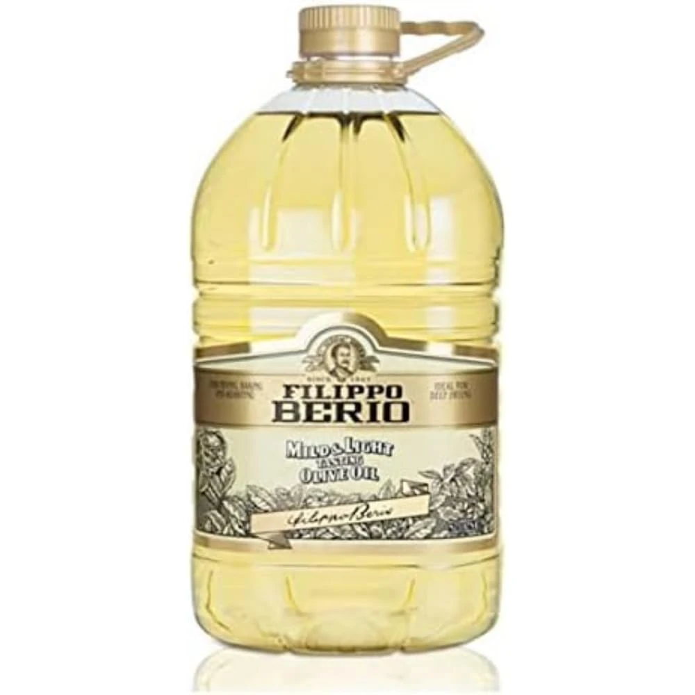 Filippo Berio Olive Oil, Mild and Light Olive Oil, Catering, Bulk Large Bottle, 5l
